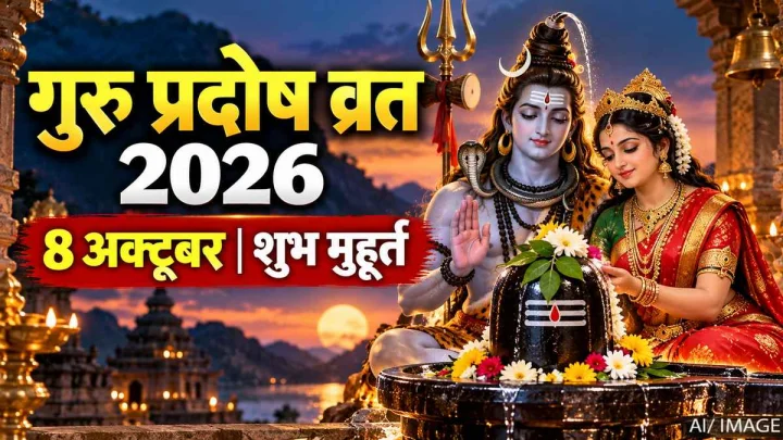 Guru Pradosh Vrat 2026: आज गुरु प्रदोष व्रत पर बन रहा दुर्लभ संयोग, जानें शाम की पूजा का शुभ मुहूर्त और कथा