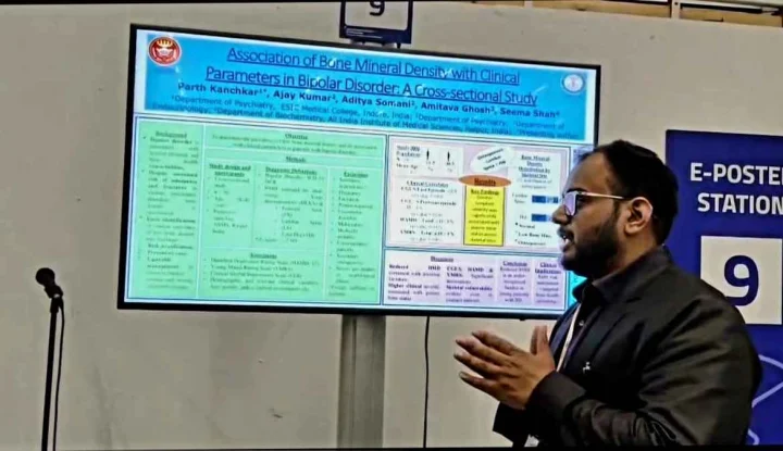 डॉ. पार्थ ने स्वीडन में बाइपोलर डिसऑर्डर और हड्डियों के स्वास्थ्य पर पेश किया शोध