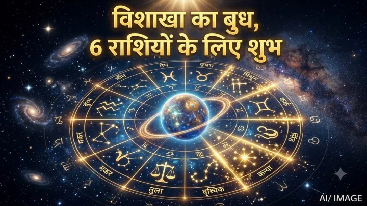 बुध का विशाखा नक्षत्र में गोचर, 6 राशियों के लिए नौकरी और कारोबार में तरक्की के योग, करें 3 उपाय