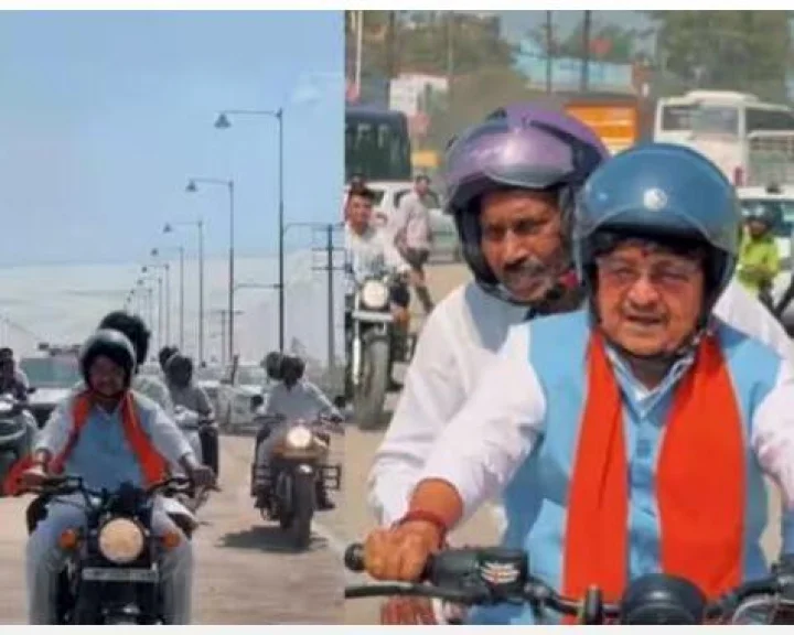 इंदौर की सड़कों पर कैलाश विजयवर्गीय और तुलसी सिलावट ने चलाई बुलेट, सोशल मीडिया ने कहा जय वीरू की जोड़ी