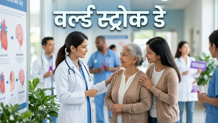 वर्ल्ड स्ट्रोक डे: स्ट्रोक के लक्षण दिखते ही लें चिकित्सकीय सहायता, हर मिनट है कीमती