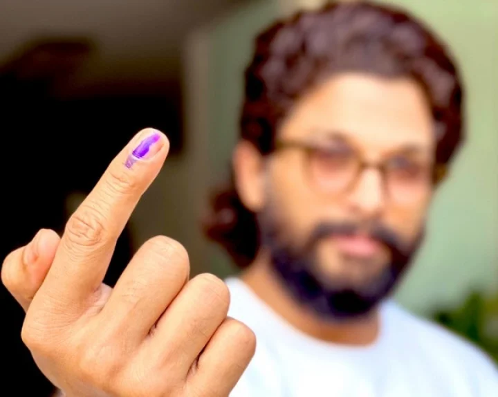 allu arjun voting
