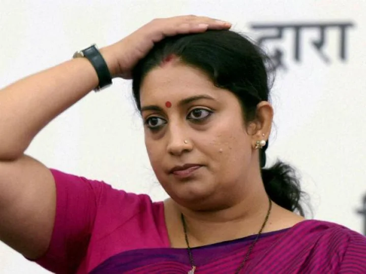 Smriti Irani's move condemns Congress office's protest