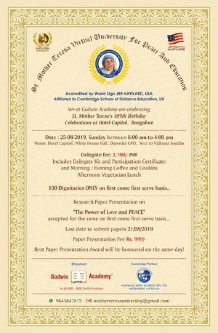 ದಿ ಪವರ್ ಆಫ್ ಲವ್ ಆಂಡ್ ಪೀಸ್ ಕಾರ್ಯಕ್ರಮ