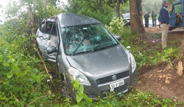 chikkamagaluru car accident dharmastala ಧರ್ಮಸ್ಥಳ ಚಿಕ್ಕಮಗಳೂರು ಕಾರು ಅಪಘಾತ