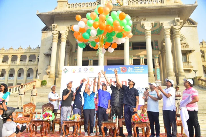 ಮತದಾನ ಜಾಗೃತಿಯ ಸೈಕ್ಲೋಥಾನ್ ಗೆ ಚಾಲನೆ