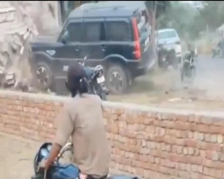 Faridabad scorpio hit