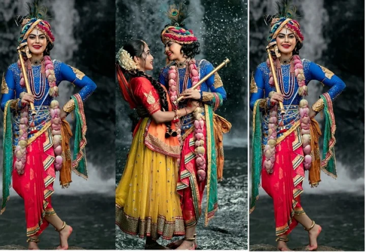 Anusree Indian actress  ശ്രീകൃഷ്ണ ജയന്തി ആശംസകള്‍ ശ്രീകൃഷ്ണ ജയന്തി കൃഷ്ണന്‍ ഗുരുവായൂര്‍ സിനിമ അനുശ്രീ 