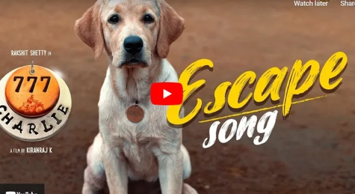 Rakshit Shetty Kiranraj K #RajBShetty Sangeetha Sringeri Bobby Simha Danish Sait Paramvah Studios Prithviraj Productions Stone Bench Suresh Productions UFO Cine Media Network KRG Studios  Escape Song - 777 Charlie | Rakshit Shetty | Kiranraj K |Nobin Paul | Paramvah Studios