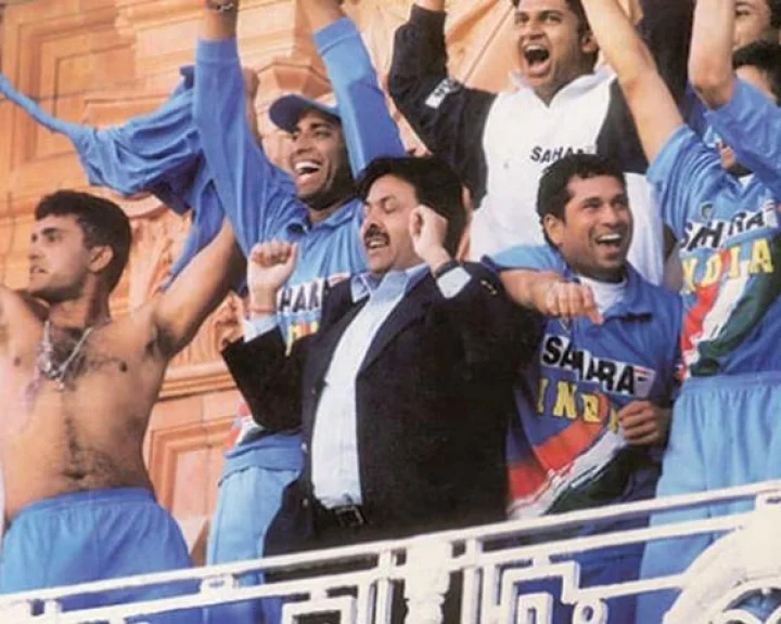 Sourav Ganguly Natwest Celebration