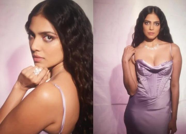 Malavika looks hot in gown