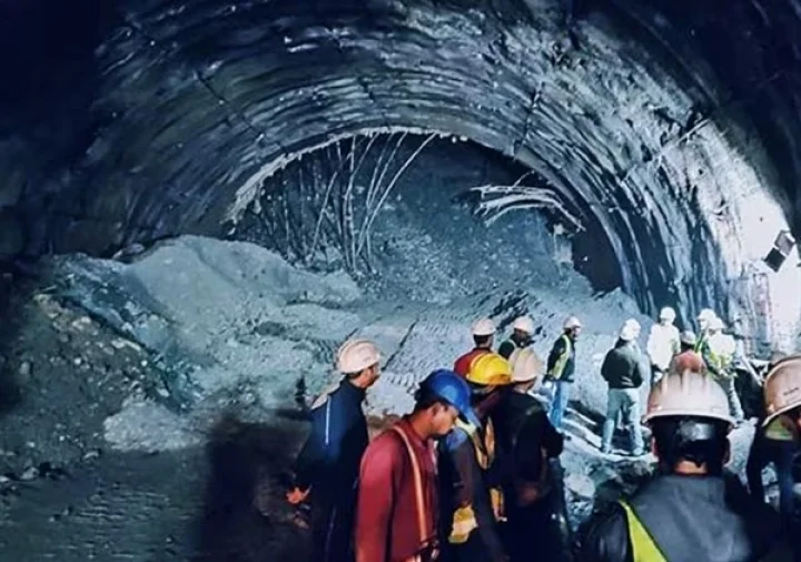 Tunnel collapsed
