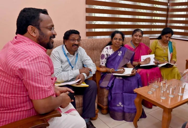 കേരള ഡിജിറ്റൽ സർവേ മാതൃക,തെലങ്കാന സർവേ സംഘം,എന്റെ ഭൂമി പോർട്ടൽ,റവന്യൂ മന്ത്രി കെ രാജൻ,ഡിജിറ്റൽ ഭൂവിവര സംവിധാനം,Kerala digital survey model,Telangana survey team visit,Ente Bhoomi ILIMS portal,Revenue Minister K Rajan