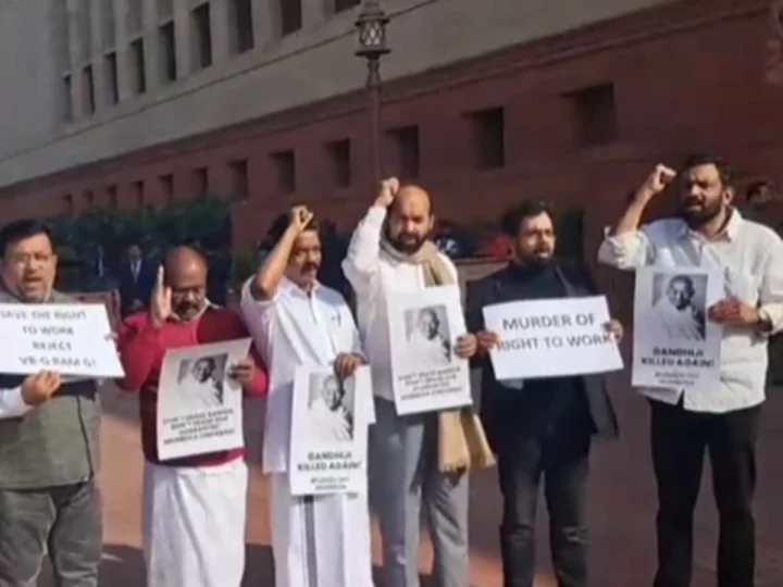 Left Protest in Parliament