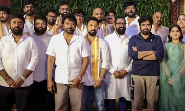 പവൻ കല്യാണിന്റെ ക്ലാപ്പോടെ തുടക്കം; ചിരഞ്ജീവി-ബോബി കൊല്ലി ചിത്രത്തിന് ഗ്രാൻഡ് ലോഞ്ച്, മുഖ്യവേഷത്തിൽ അനശ്വരയും