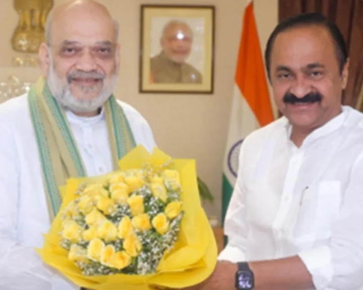 Amit Shah and VD Satheesan