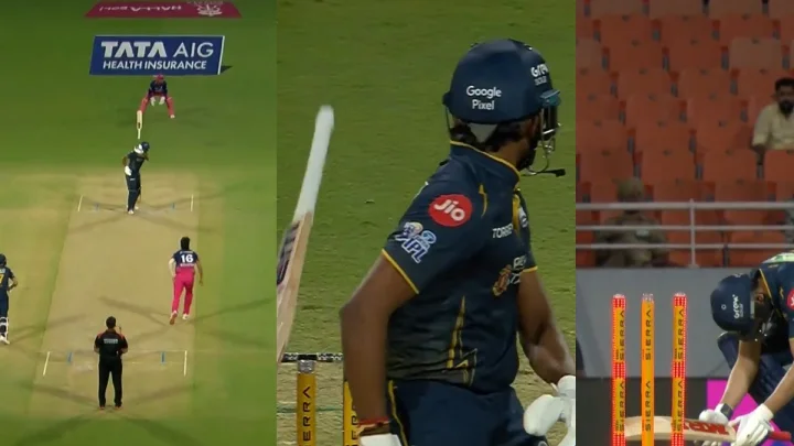 Sai Sudarshan, Hit wicket, GT vs RR, IPL playoffs