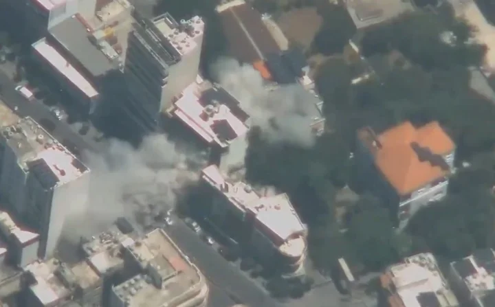 Israel Air Strike, Hezbollah Headquarters, Beirut Explosion, IDF Military Operation, Bunker-Buster Bombs, Dahiyeh Lebanon, Middle East Escalation, Ground Invasion Threat