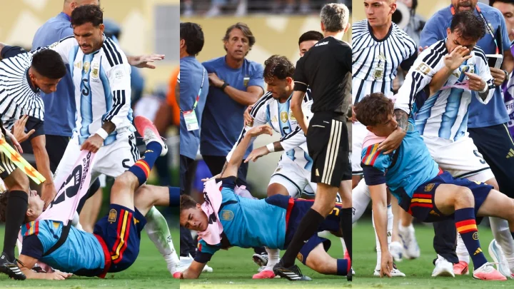 Paredes red card, Spain vs Argentina, Fifa worldcup final,Rodri