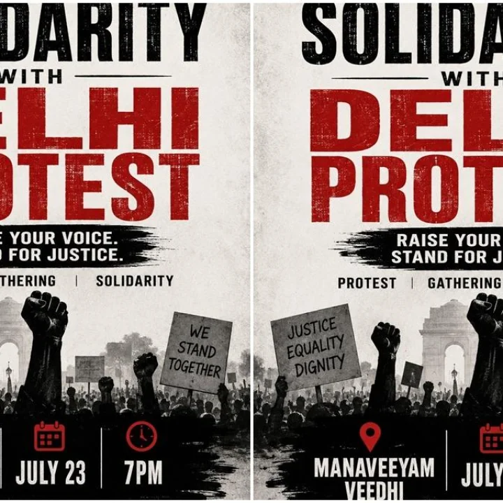 CJP Protest Manaveeyam