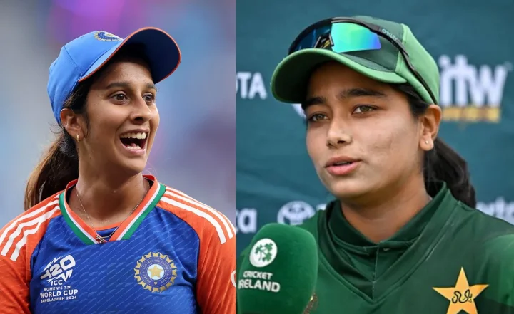വെറുപ്പിനിടയിൽ സ്നേഹം നിറച്ച് ആലിംഗനം: ഹണ്ട്രഡ് മത്സരത്തിനിടെ കൈകൊടുത്ത് ജെമീമ റോഡ്രിഗസും പാക് താരം ഫാത്തിമ സനയും