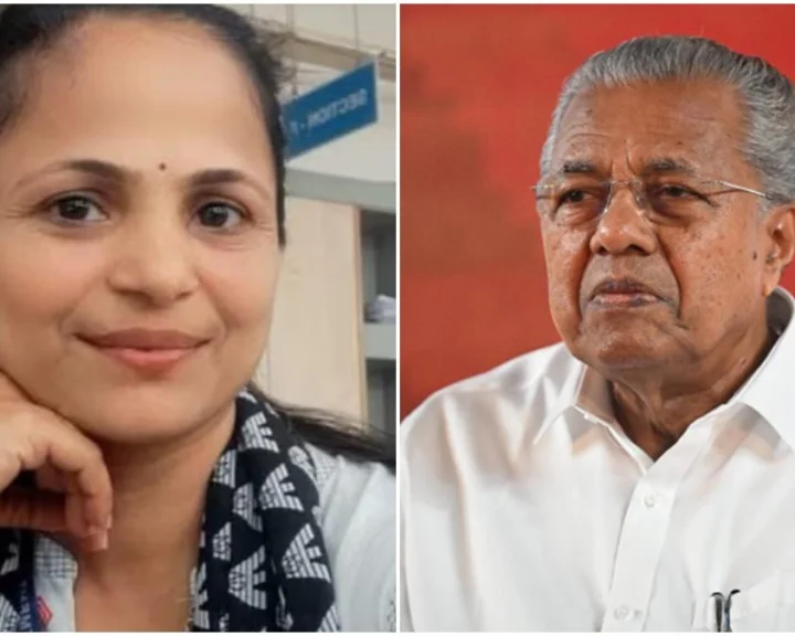Asha latha and Pinarayi Vijayan