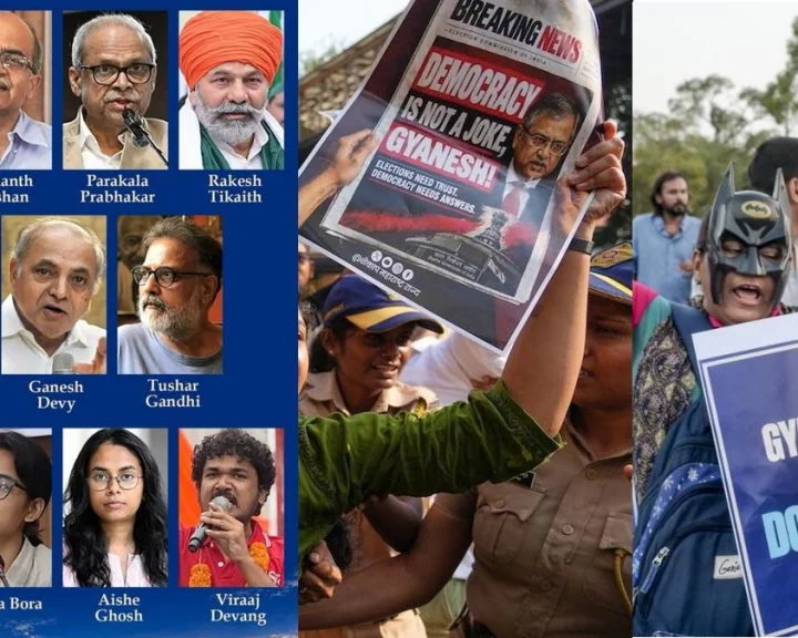 Anti SIR nationwide protest October 23, Parakala Prabhakar Prakash Raj protest, Abhijeet Dipke CJP protest Delhi, Special Intensive Revision electoral roll row