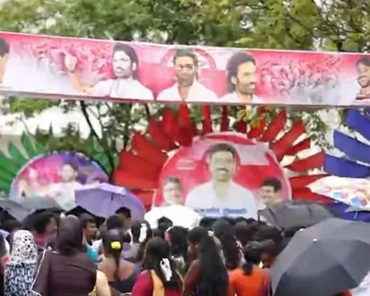 Dhanush Narpani iyakkam,dhanush political entry,magalir ani sandhippu,gift controversy tamilnadu,