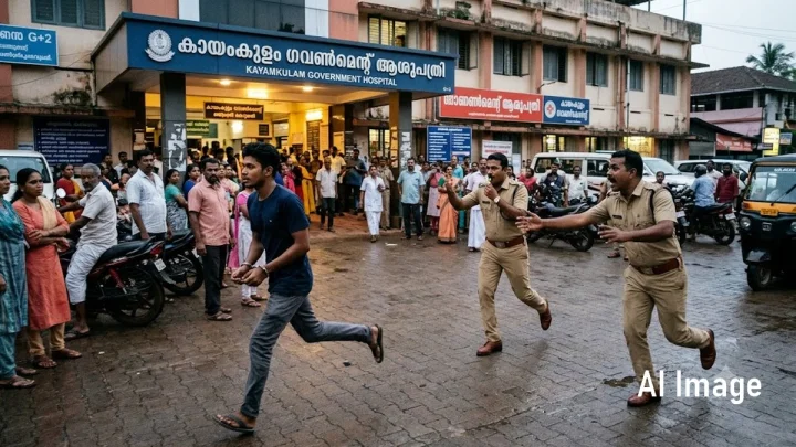 വൈദ്യപരിശോധനയ്‌ക്കിടെ പോലീസിനെ വെട്ടിച്ച് കടന്നു; കായംകുളത്ത് മോഷണക്കേസ് പ്രതി ആശുപത്രിയിൽ നിന്ന് ചാടിപ്പോയി