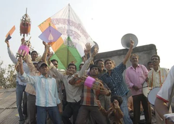 kite fly makarsankrant