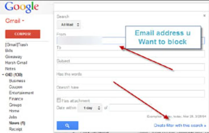 Block Email Address in Gmail