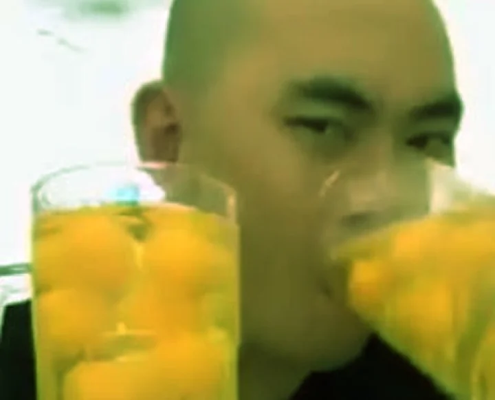 China man drank 50 raw eggs in 15 seconds
