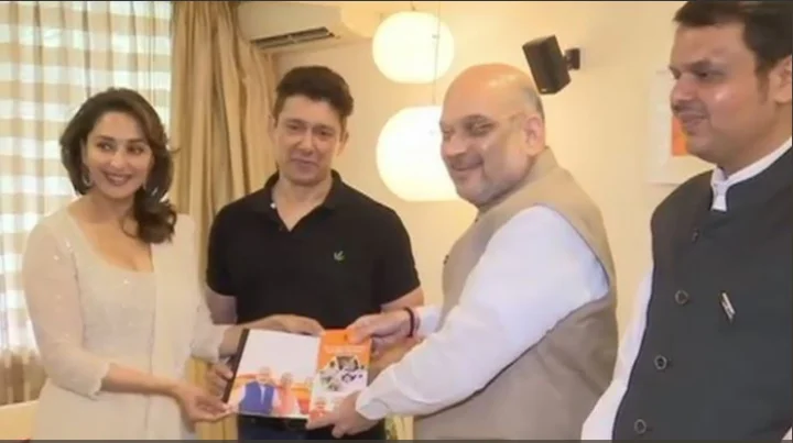 Amit Shah meets Madhuri Dixit