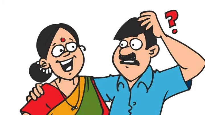 Joke माझी बायको मला लसूण सोलायला आणि भांडी धुवायला लावते