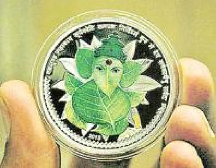 श्रीगणेशाच प्रतिमेचे आफ्रिकेत नाणे