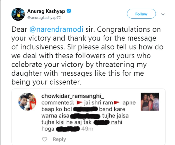 Anurag Kashyap daughter