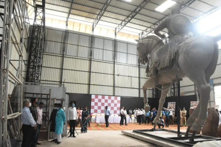 This is the tallest statue of Chhatrapati Shivaji Maharaj Maharashtra News  shivaji maharaj news  regional marathi news in marathi webdunia marathi