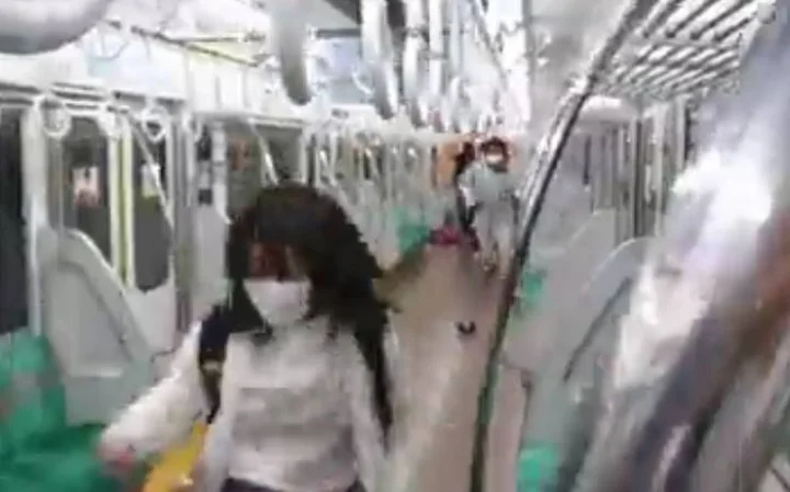 A knife attack on a train in the Japanese capital