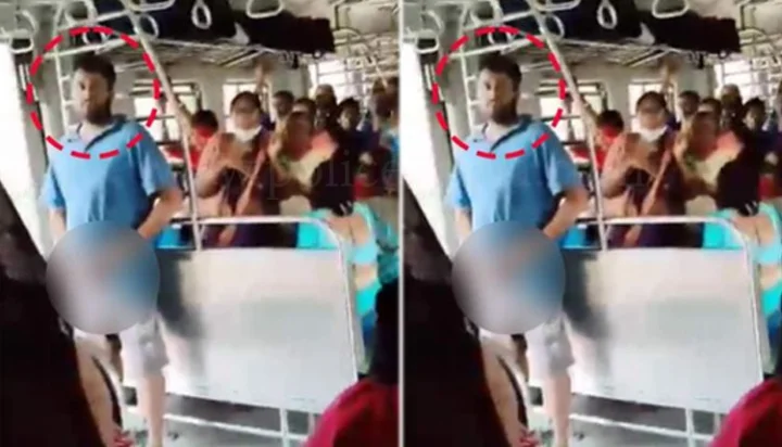 Shocking! Man's 'obscene' jokes in women's train car