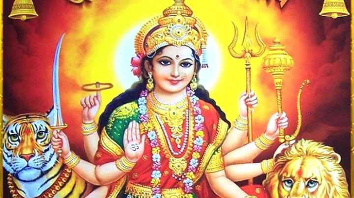 Devotees come from far and wide to see the miraculous form of the Goddess