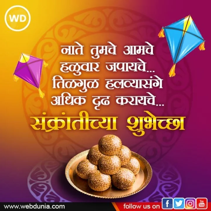 Makar Sankranti Chya Hardik Shubhechha in Marathi