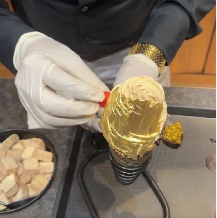 gold ice-cream