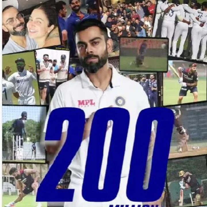 Virat Kohli followers:विराटचे 'सोशल' द्विशतक