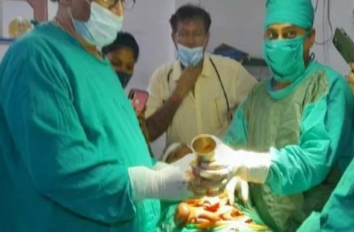 Steel Glass In Stomach