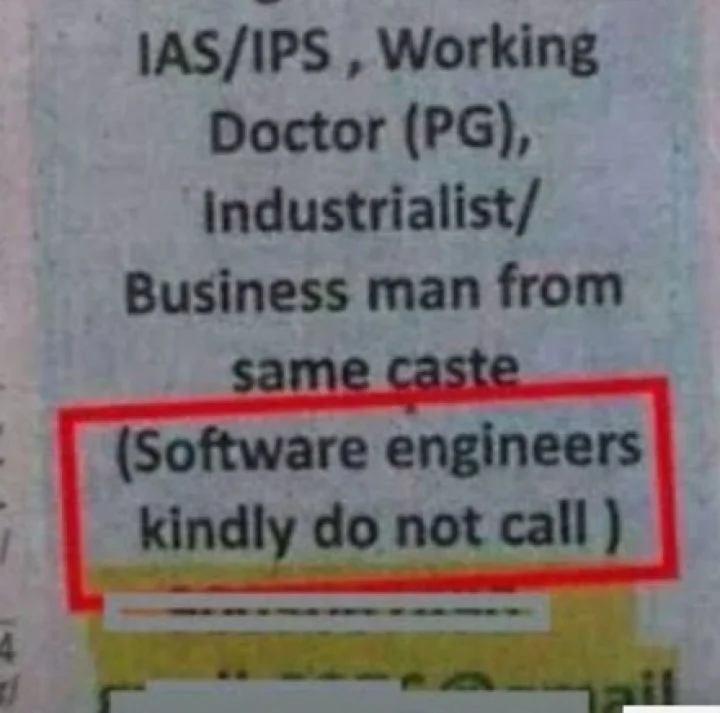 Matrimonial Ad Viral on Twitter