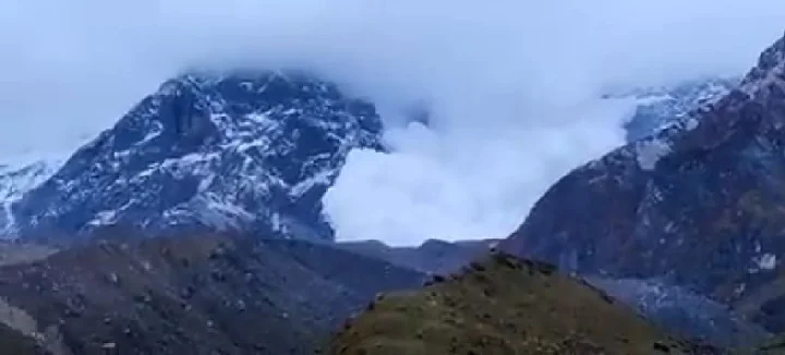 kedarnath snow slide