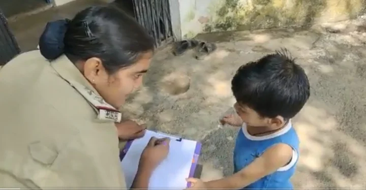 Burhanpur district of Madhya Pradesh A 3-year-old child has filed a police complaint