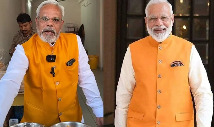 Pani Puri seller looks like PM Narendra Modi