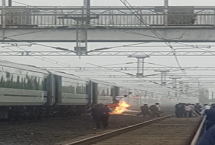 vande bharat fire