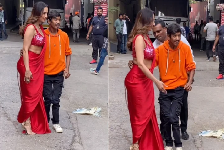 Malaika Arora clicks photo with specially-abled fan